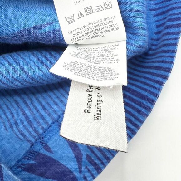 J. Crew Blue Print Linen Chino Shorts - Women’s US 2 - Picture 9 of 12